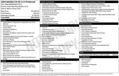 2025 Mazda Mazda CX-50 2.5 S Preferred Package