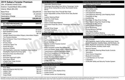 2019 Subaru Forester Premium