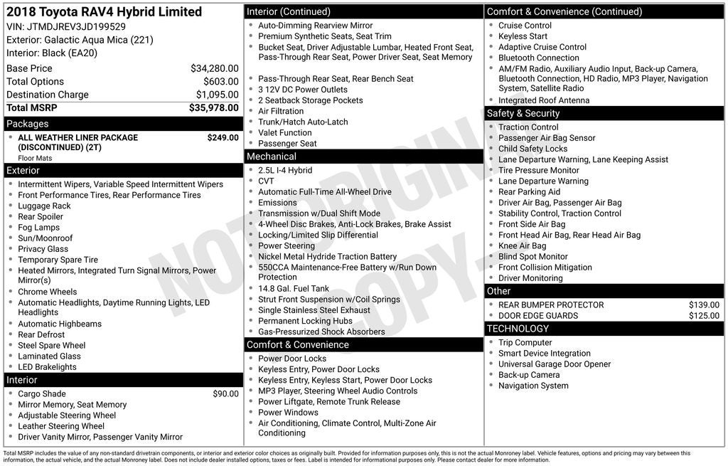2018 Toyota RAV4 HYBRID Limited