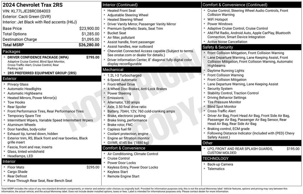 2024 Chevrolet Trax 2RS