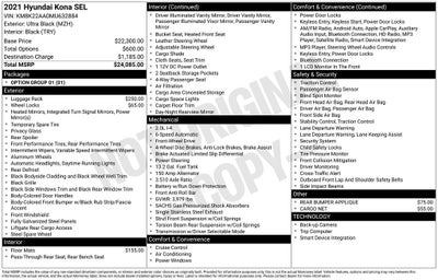 2021 Hyundai Kona SEL